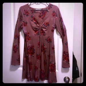 Skater dress with flare sleeves